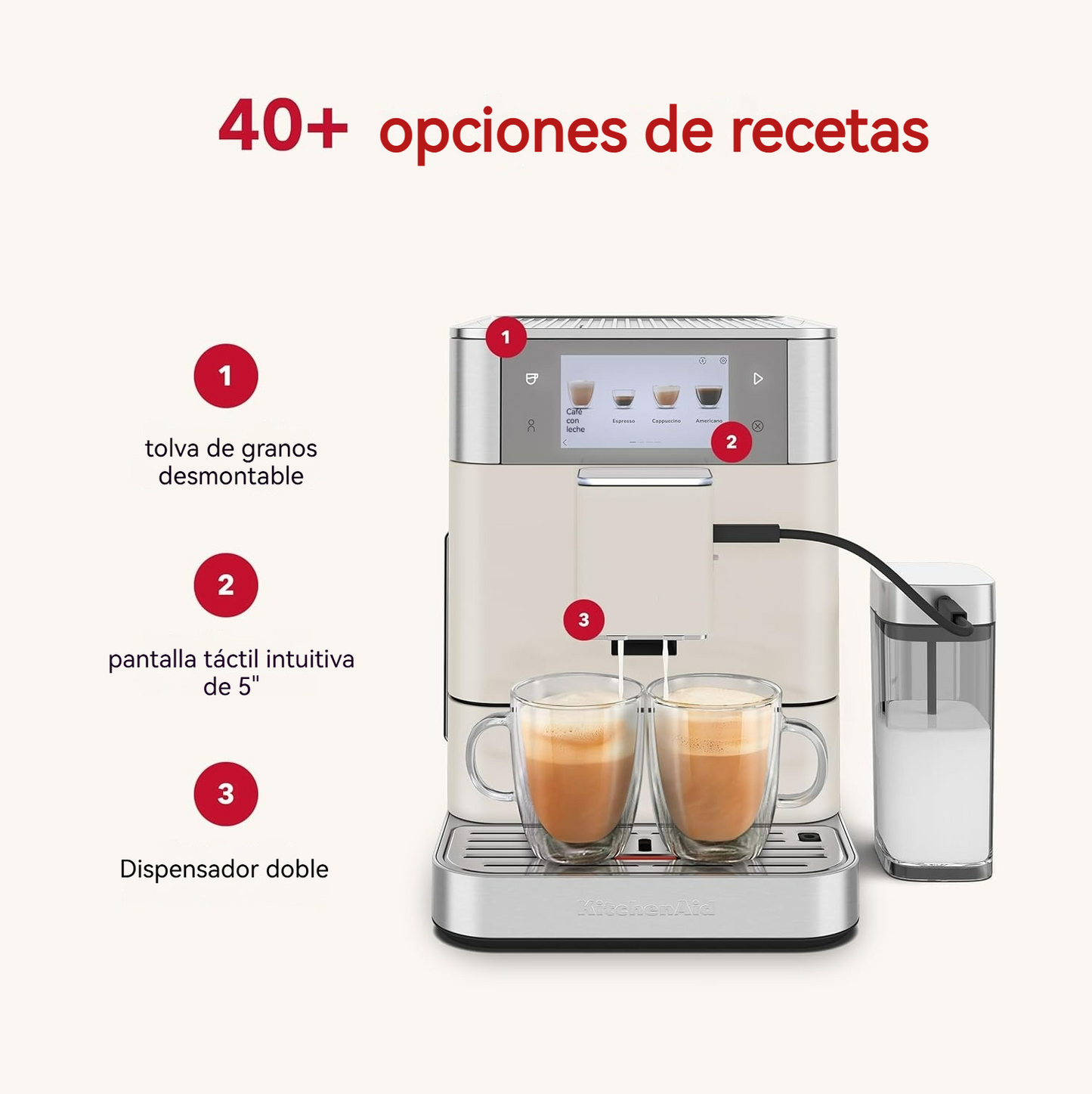 Cafetera Espresso Automática con Personalización Total y Espumado Inteligente